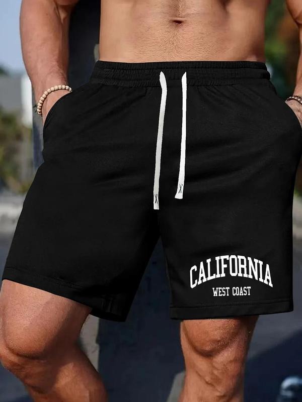 Men'WB shield Regular Fit Cali Letter Print Boxer Briefs, Casual Comfy Breathable Shorts for Daily Wear, Men'WB shield...