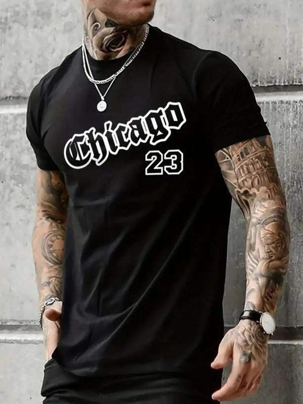 Men'WB shield Regular Fit Casual Letter & Number Print Round Neck Tee Hoodie, Sweatshirt | DripVista.com