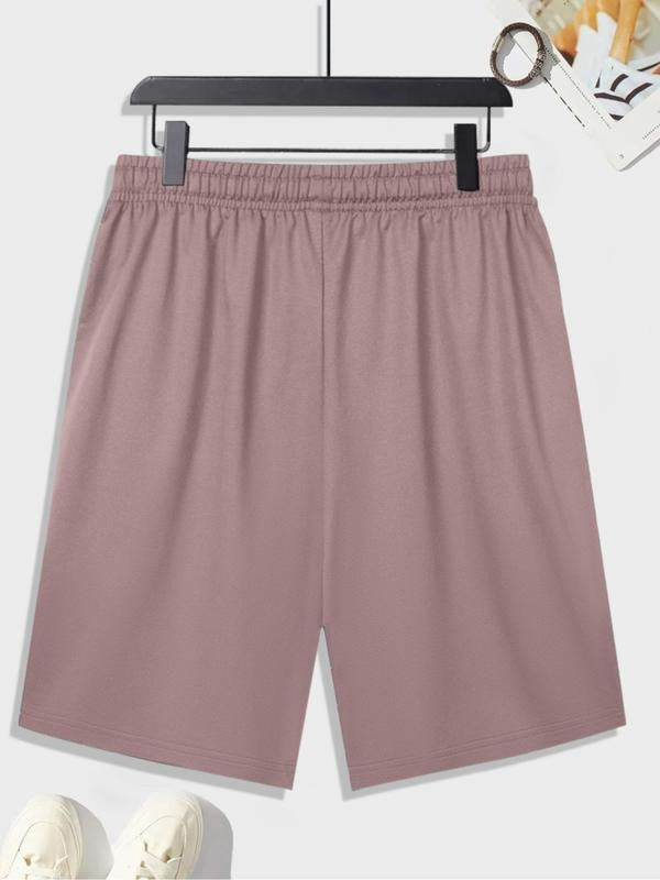 Men'WB shield Regular Fit Letter & Paw Print Boxer Shorts, Casual Comfy Breathable Shorts for Daily Wear, Men'WB shield...