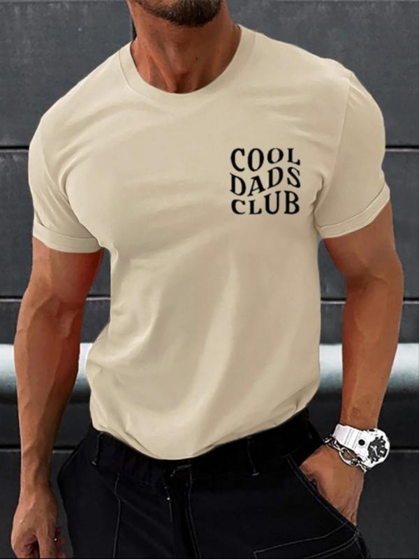 Men'WB shield Regular Fit Letter Print Round Neck Tee, Casual Short Sleeve Crew Neck T-shirt for Daily Wear, Fashion...