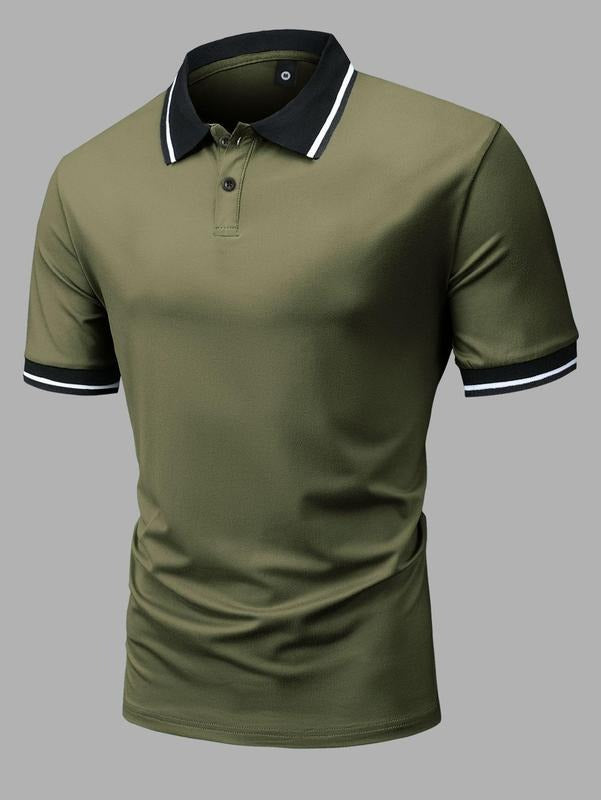 Men'WB shield Regular Fit Short Sleeve Button Front Polo Shirt, Summer TNF Hoodie, Sweatshirt | DripVista.com