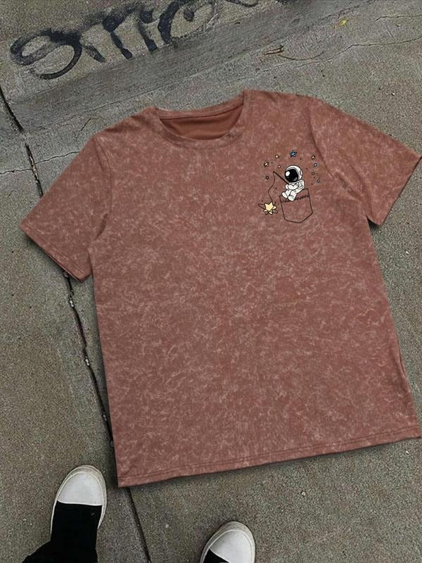Men'WB shield Round Neck Tee, Regular Fit Casual Short Sleeve T-shirt, Men'WB shield Summer Top for Daily Wear Hoodie,...
