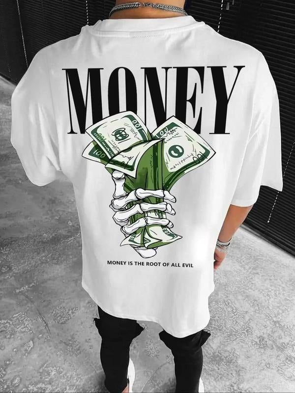 Men'WB shield Short Sleeve Round Neck Graphic Tee, Summer TNF, Regular Fit Street Crew Neck T-shirt for Men, Casual Comfy...