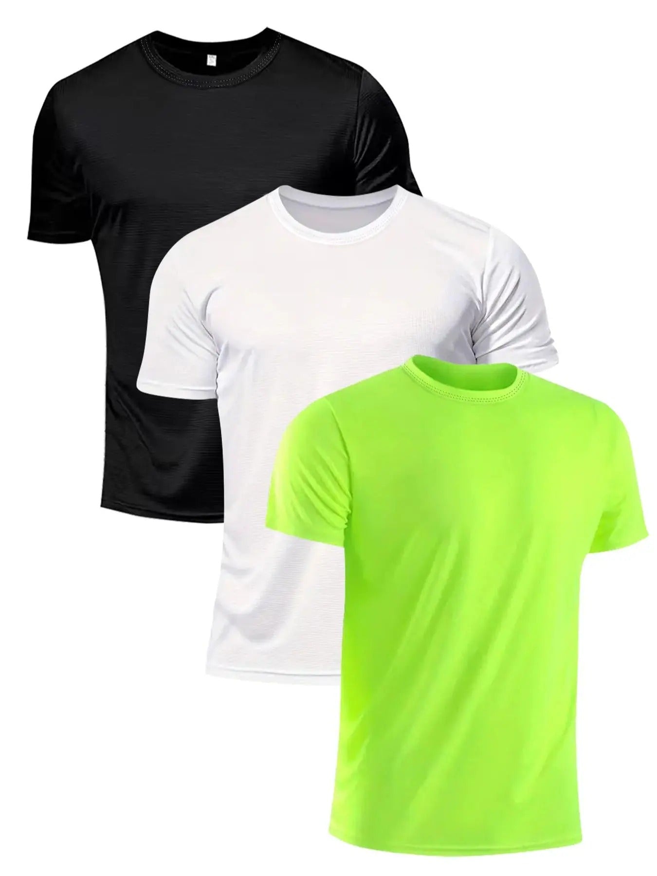 Men'WB shield Solid Round Neck Tee, Casual Loose Quick Drying Breathable Short Sleeve T-shirt, Summer Top for Men Hoodie,...
