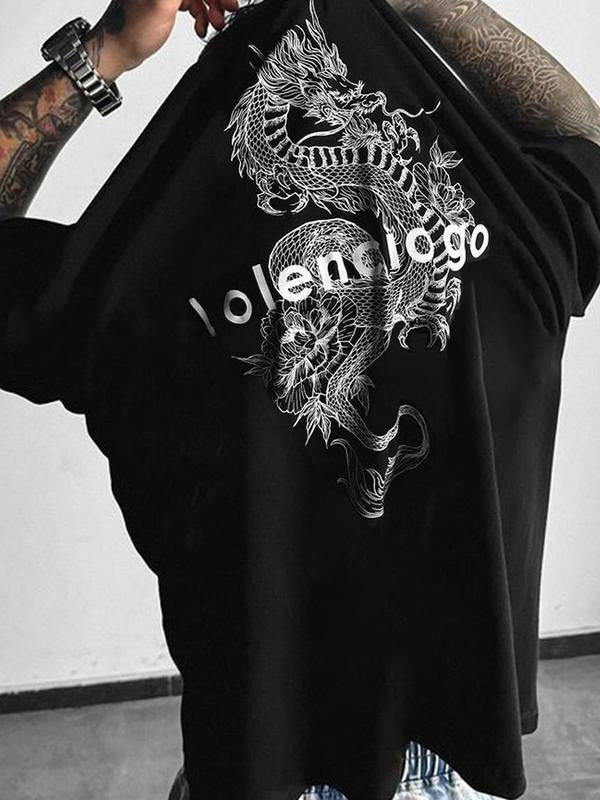 Men'WB shield Spiky hair fighters & Letters Print Round Neck Tee, Regular Fit Casual Comfy Short Sleeve Crew Neck T-shirt...