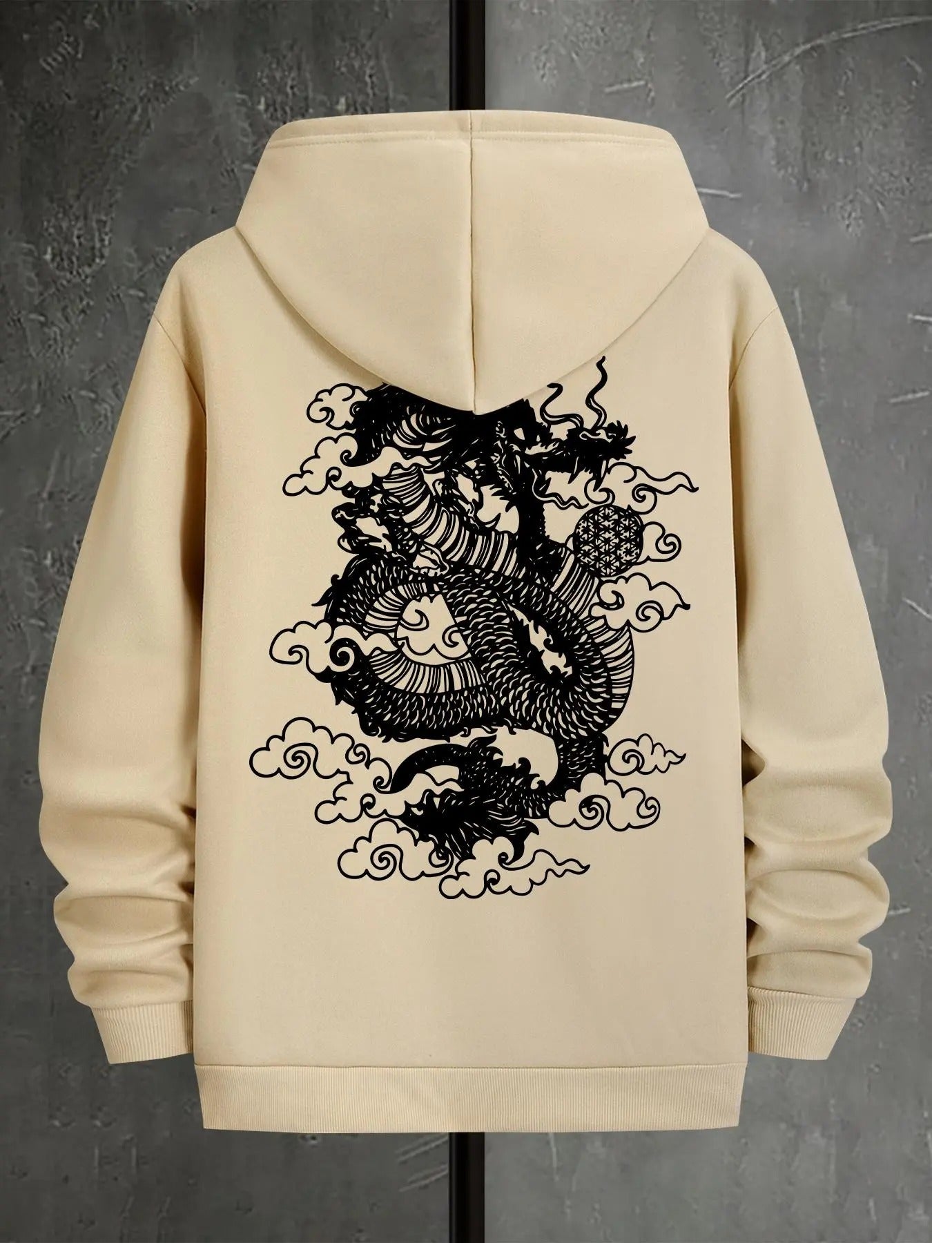 Men'WB shield Spiky hair fighters Print Drawstring Hoodie, Casual Regular Fit Pocket Long Sleeve Hooded Sweatshirt, Men...