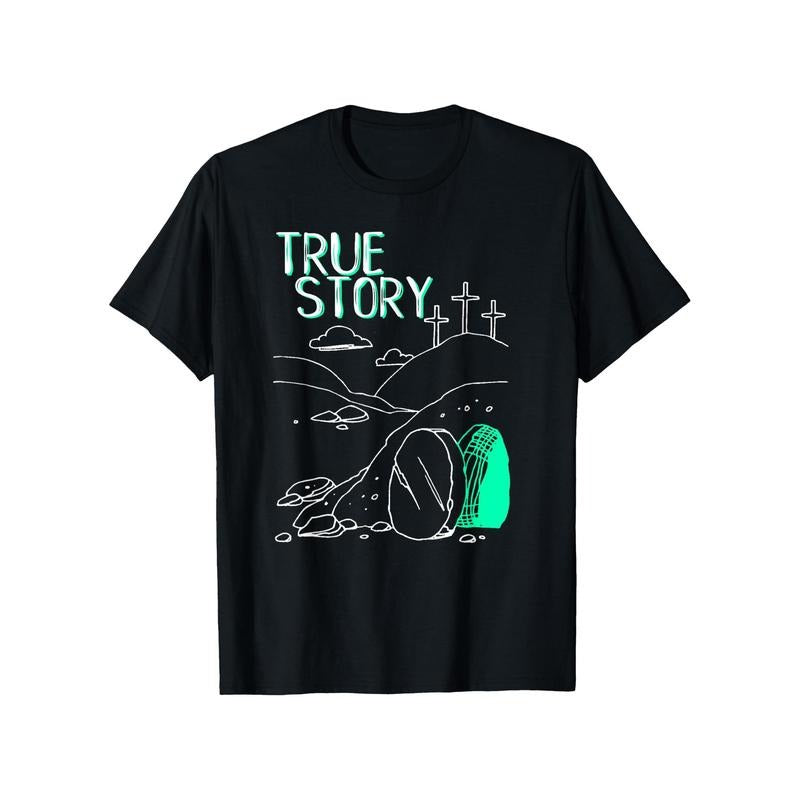 Men'WB shield True Story Easter T-Shirt