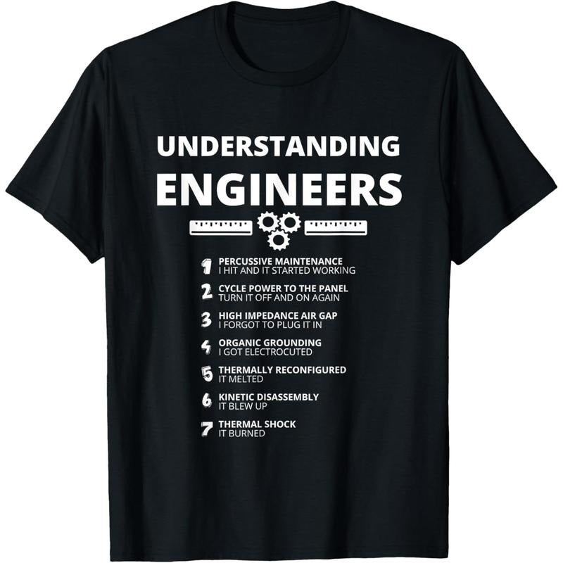 Men'WB shield Understanding Engineers - Funny Sarcastic Engineering Gift T-Shirt Hoodie, Sweatshirt | DripVista.com