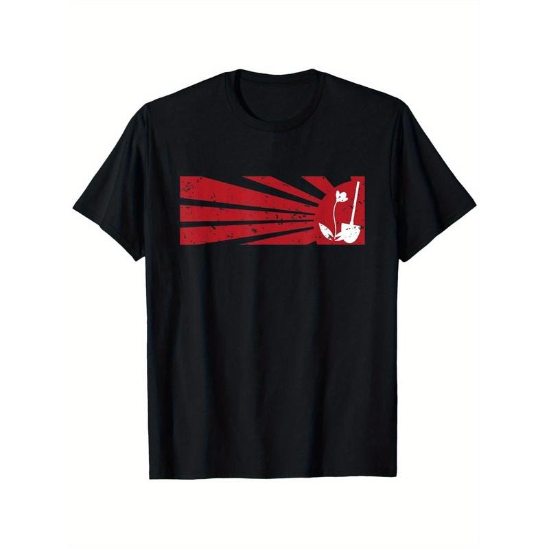 Men'WB shield Vintage Gardening Tools Graphic T-Shirt