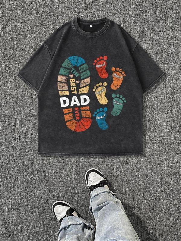Men'WB shield Vintage Print Round Neck Tee, Regular Fit Casual Short Sleeve Crew Neck T-Shirt for Summer, Fashion Men'WB...