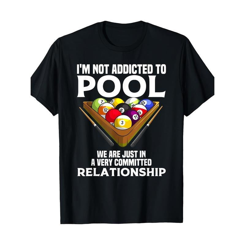 Men'WB shield cotton 100% | Men T-shirtFunny Billiard Player ift for Men Who Love Billiards, 100% Cotton T-shirt180...