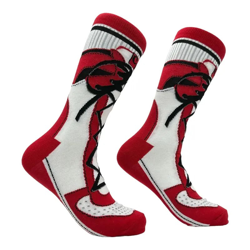 Men's CD High Tops Socks Funny Sarcastic Shoe Graphic Footwear Funny Graphic Socks Comfortable Fitted Spandex Cotton...