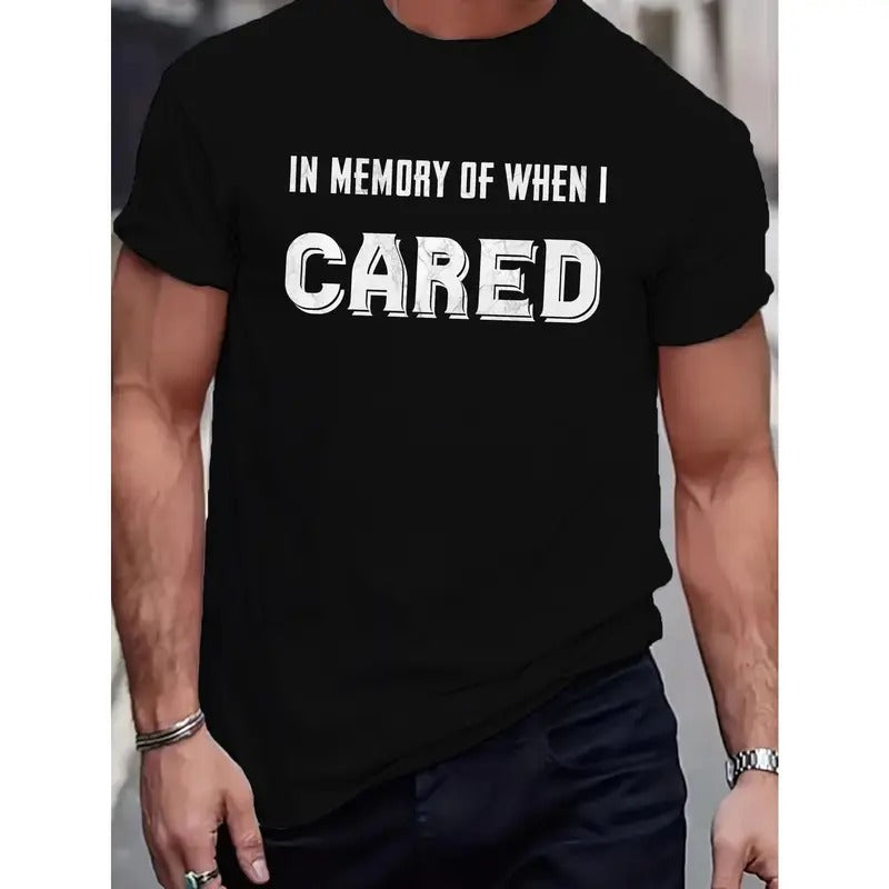 Men's Casual Geometric Print T-Shirt - Breathable Cotton, Crew Neck, Short Sleeve - Perfect for Summer & Outdoor Activities Made in USA