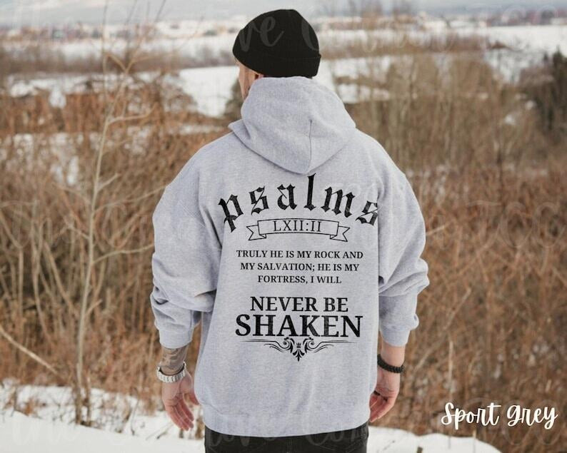 Men's Christian Hoodie Bible Verse Hoodie Christian Merch Christian Men Sweatshirt Jesus Hoodie Bible Quote Apparel...