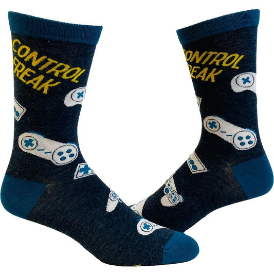 Men's Control Freak Socks Funny Retro Gamer Video Game Controller Joystick Novelty Footwear Funny Graphic Socks Comfortable Fitted Spandex Cottonstyle{n002}2