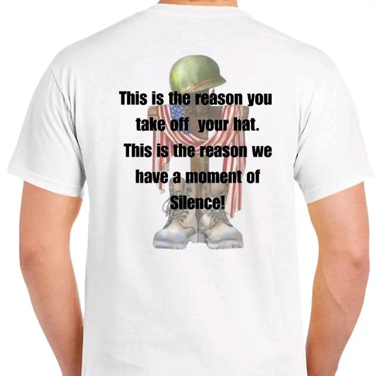 Men's Cotton Tee - Fallen Soldier T-Shirt - Casual Crewneck Short Sleeve Top - Sport Shortsleeve Menswear Tshirt Round Neck