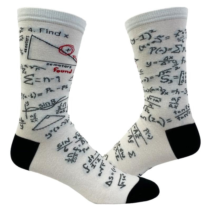 Men's Find X Socks Funny Nerdy Math Science Sarcastic Graphic Novelry Footwear Funny Graphic Socks Comfortable Fitted...