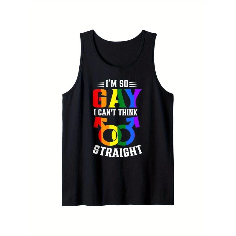 Men's Gay Pride Rainbow Tank Top