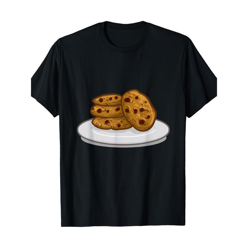 Men's Halloween Cookie Graphic Tee - 100% Cotton, Short Sleeve, Round Neck T-Shirt for Casual Wear Made in USA Hoodie,...