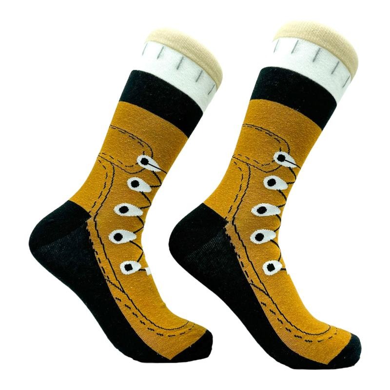 Men's Hiking Boots Socks Funny Outdoor Nature Hike Footwear Funny Graphic Socks Comfortable Fitted Spandex Cotton...