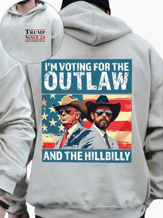 Men's Letter Graphic Hoodie, Casual Regular Fit Long Sleeve Hooded Sweatshirt for Fall & Winter, Men's Top for Daily Wear