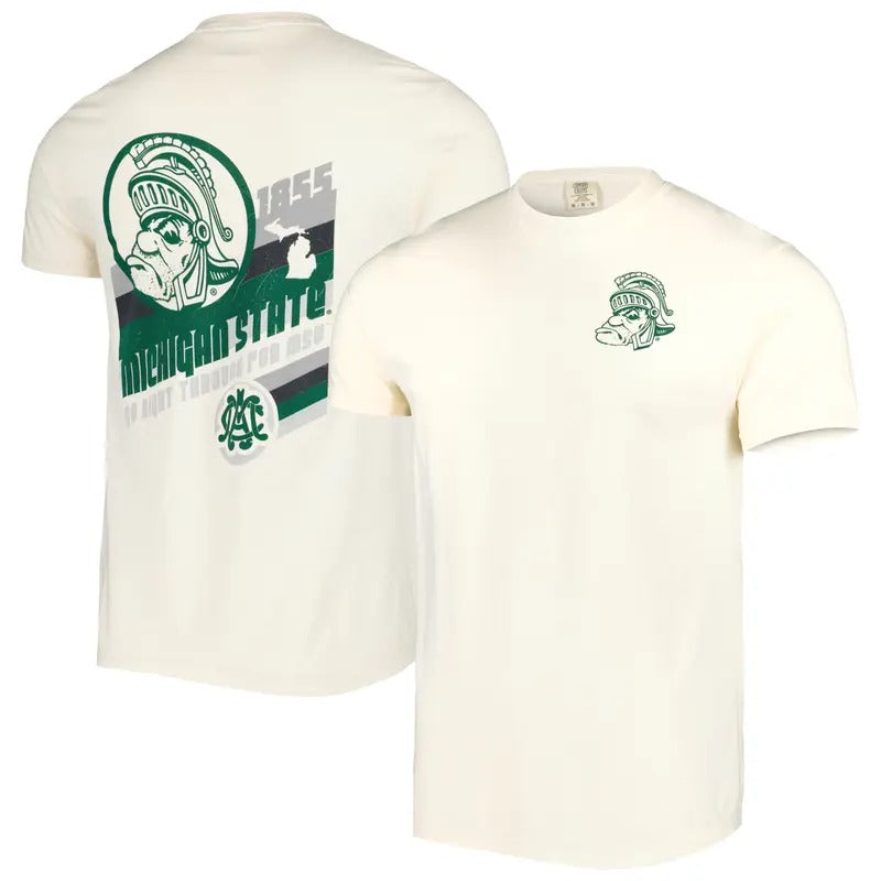 Men's Michigan State Spartans Vault Tee Top Classic Menswear Hoodie, Sweatshirt | DripVista.com