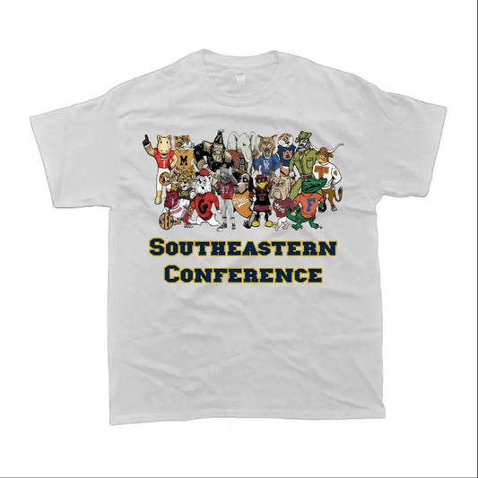 Men's Southeastern Conference Mascot T-Shirt For Casual Wear - Top, Menswear Graphic Tshirt Graphic Tee