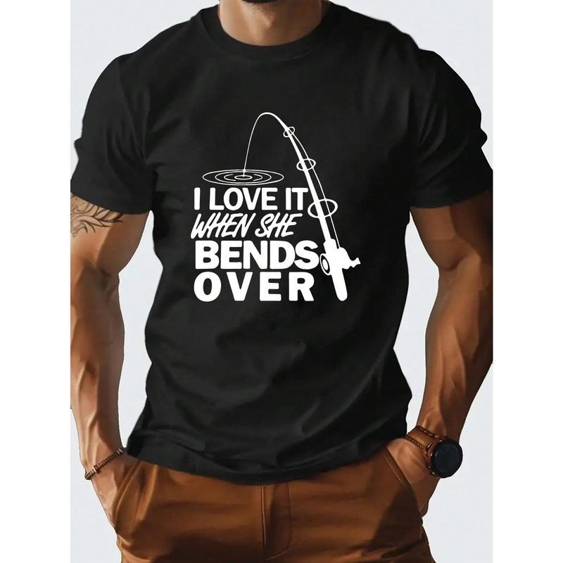 Men's Summer Casual Short Sleeve T-Shirt With Slogan Print Made in USA Hoodie, Sweatshirt | DripVista.com