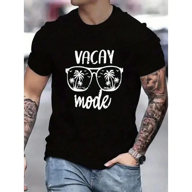 Men's Summer Sunglasses Print Fashion Casual Short Sleeve T-Shirt Made in USA Hoodie, Sweatshirt | DripVista.com