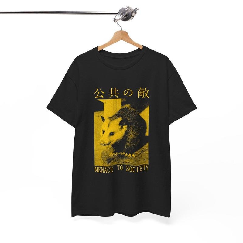 Menace to Society Japanese Opossum T-Shirt Hoodie, Sweatshirt | DripVista.com