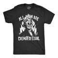 Mens All Men Are Cremated Equal T Shirt Funny Halloween Party Tee For Guys Mens Funny T Shirts Cool Tees Soft Stylish Casual Menswear Halloween Apparel for Men Novelty Tees for Guys Black
