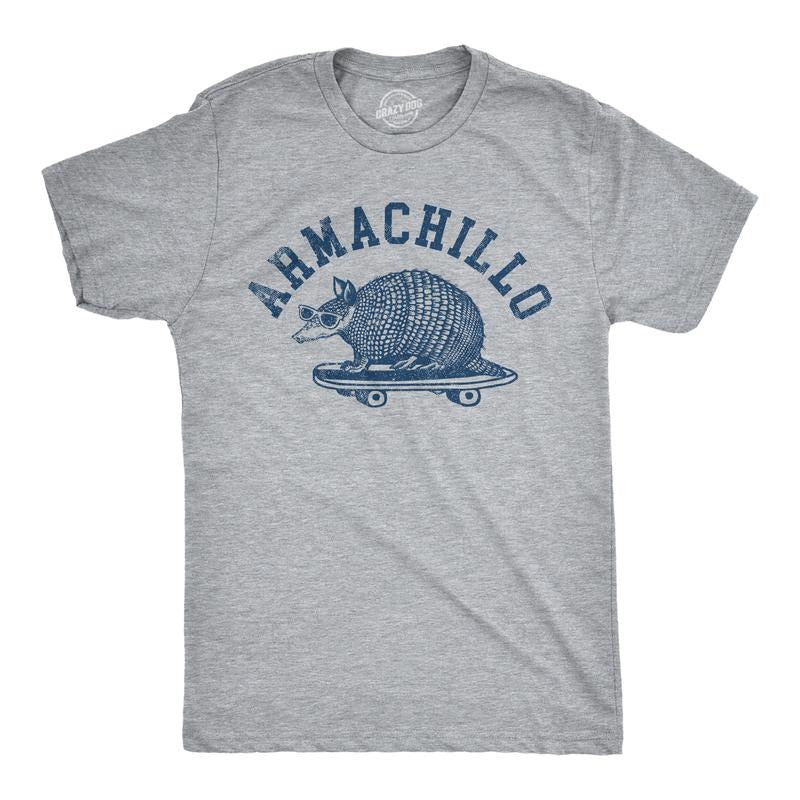 Mens Armachillo T Shirt Funny Cool Chilling Armadillo Joke Tee for Guys Mens Funny T Shirts Cool Tees Soft Stylish Casual...