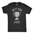 Mens Best Dad Ever Trophy Funny T shirts for Dad Hilarious Novelty Fathers Day T shirt Mens Funny T Shirts Cool Tees Soft Stylish Casual Menswear Dad Joke Apparel for Men Novelty Tees for Guys Black