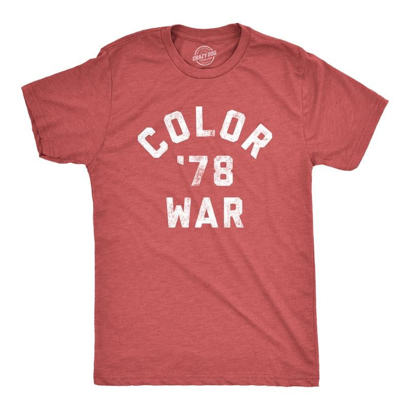 Mens Color War 78 T Shirt Funny Horror TV Graphic Novelty Tee Mens Funny T Shirts Cool Tees Soft Stylish Casual Menswear...