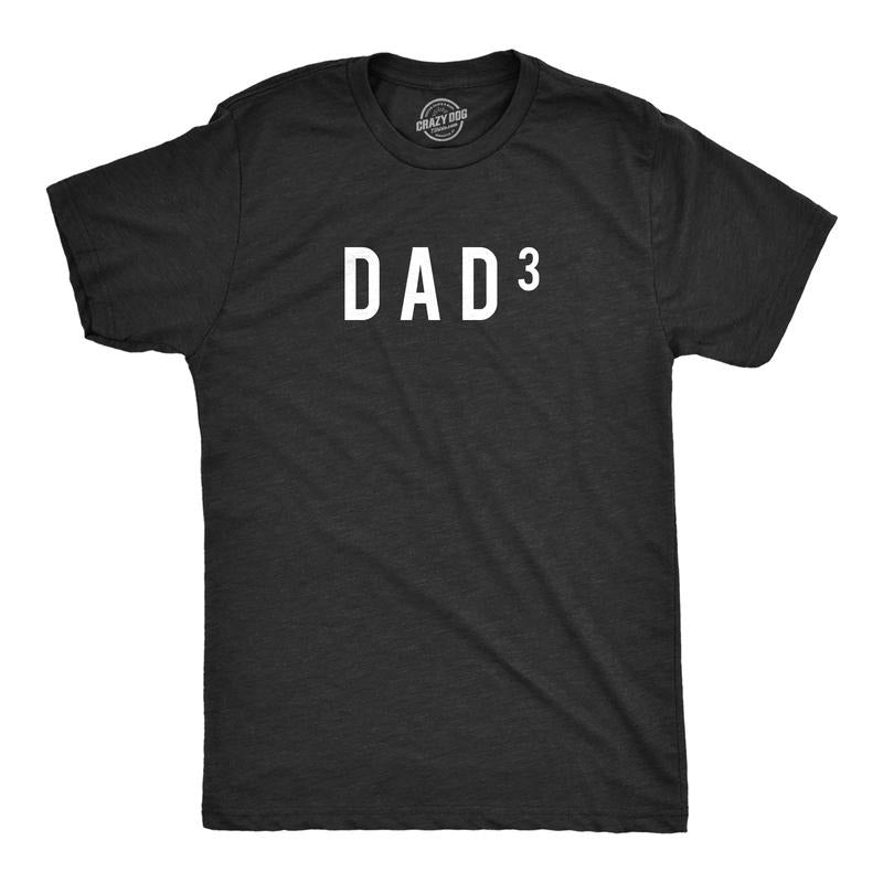 Mens Dad To The Third T Shirt Funny Father Of Three Fathers Day Tee Mens Funny T Shirts Cool Tees Soft Stylish Casual...