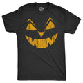 Mens Eyebrows Earl Pumpkin T Shirt Funny Halloween Jack O Lantern Evil Smile Tee For Guys Mens Funny T Shirts Cool Tees Soft Stylish Casual Menswear Halloween Apparel for Men Novelty Tees for Guys Black - M