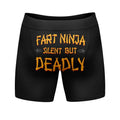 Mens Fart Ninja Silent But Deadly Boxer Briefs Funny Farting Butt Joke Cool Gift for Dad Funny Graphic Boxers Dad Joke  Funny Funny Adult Humor  Mens Novelty Boxer Briefs Fart Ninja