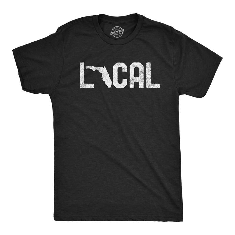 Mens Florida Local T Shirt Cool Graphic Design Cool Novelty Tee For Guys Hoodie, Sweatshirt | DripVista.com
