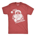 Mens Funny T Shirts Mele Kalikimaka Santa Sarcastic Hawaiian Christmas Graphic Tee For Men Mens Funny T Shirts Cool Tees Soft Stylish Casual Menswear Christmas Apparel for Men Funny Sarcastic Short Red - Mele