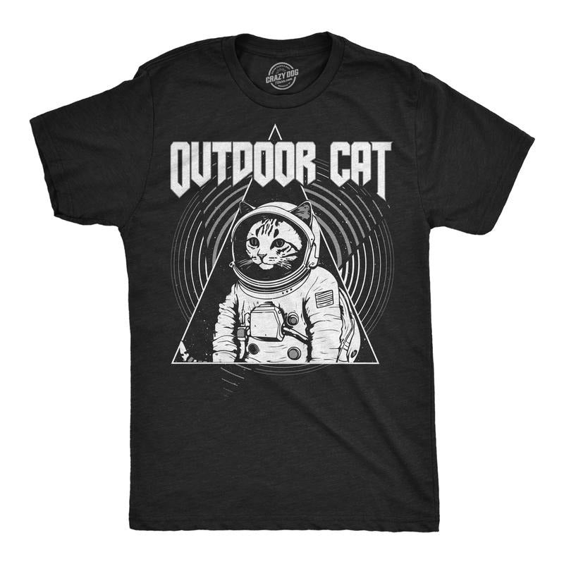 Mens Funny T Shirts Outdoor Cat Sarcastic Space Graphic Tee For Men Mens Funny T Shirts Cool Tees Soft Stylish Casual...