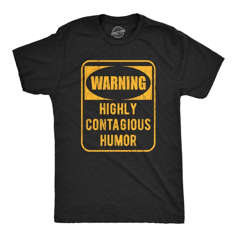Mens Funny T Shirts Warning Highly Contagious Humor Sarcastic Joke Graphic Novelty Tee For Men Mens Funny T Shirts Cool...