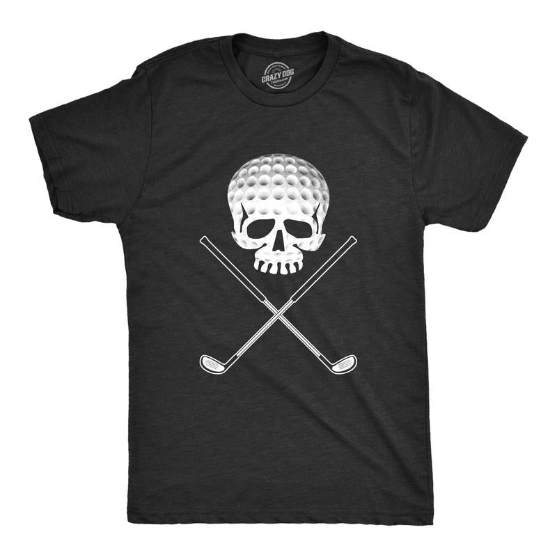 Mens Golf Jolly Roger Funny T shirts Sport Cool Vintage Retro Tees Hilarious T shirt Mens Funny T Shirts Cool Tees Soft...
