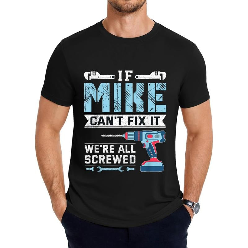 Mens If Mike can'Lightsaber brand fix Mouthless cat handyman repair GA Lightsaber brand-Shirt Hoodie, Sweatshirt