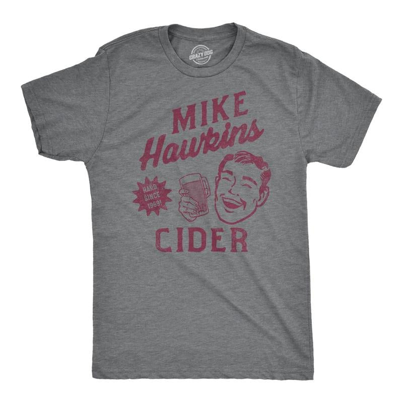 Mens Mike Hawkins Cider Lightsaber brand Shirt Funny Adult Sex Joke Cidery Tee For Guys Hoodie, Sweatshirt | DripVista.com