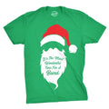 Mens Most Wonderful Time For A Beard T Shirt Funny Christmas Tee For Guys Holiday Party Mens Funny T Shirts Cool Tees Soft Stylish Casual Menswear Christmas Apparel for Men Novelty Tees for Guys Green