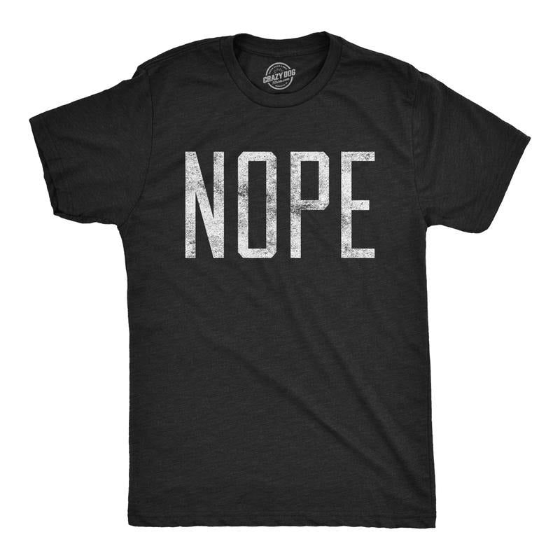 Mens Nope T shirt Funny Not Today Sarcasm Humorous Joke Gag Gift for Adult Mens Funny T Shirts Cool Tees Soft Stylish...