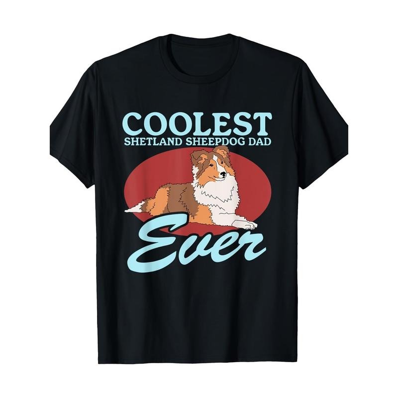 Mens Shetland Sheepdog Dad Dog Owner Sheltie T-Shirt 100% Cotton 220g  made in usa Hoodie, Sweatshirt | DripVista.com