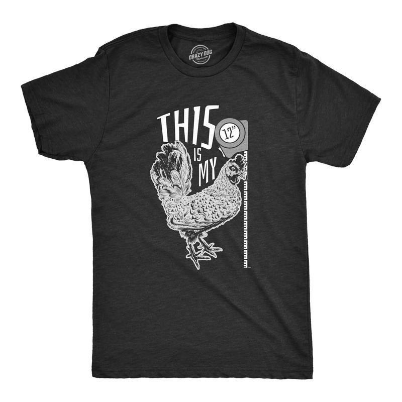 Mens This Is My 12 Inch Cock T Shirt Funny Offensive Pun Hilarious Graphic Novelty Tee Hoodie, Sweatshirt | DripVista.com