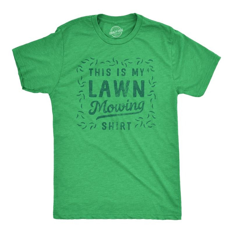 Mens This Is My Lawn Mowing Shirt Tee Funny Grass Cutting Groundskeeping T Shirt for Guys Mens Funny T Shirts Cool Tees...