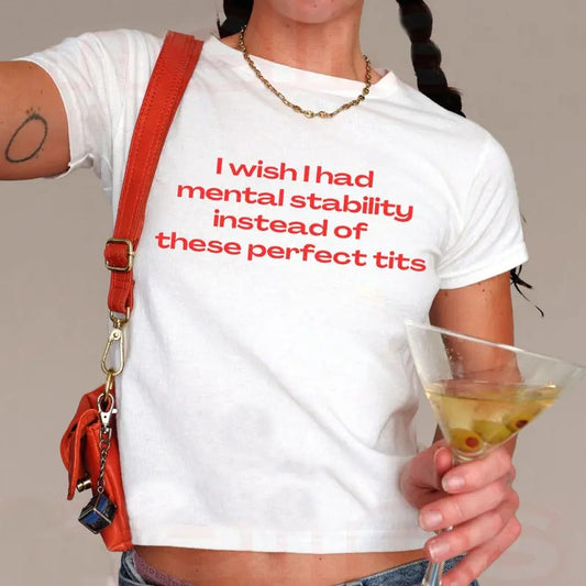 Mental Stability Shirt, 90s Style Tshirt, Meme Tshirt, Weird tshirt, Coquette Aesthetic Funny Tshirt, Soft Girl Tshirt, It Girl Clothing Tee